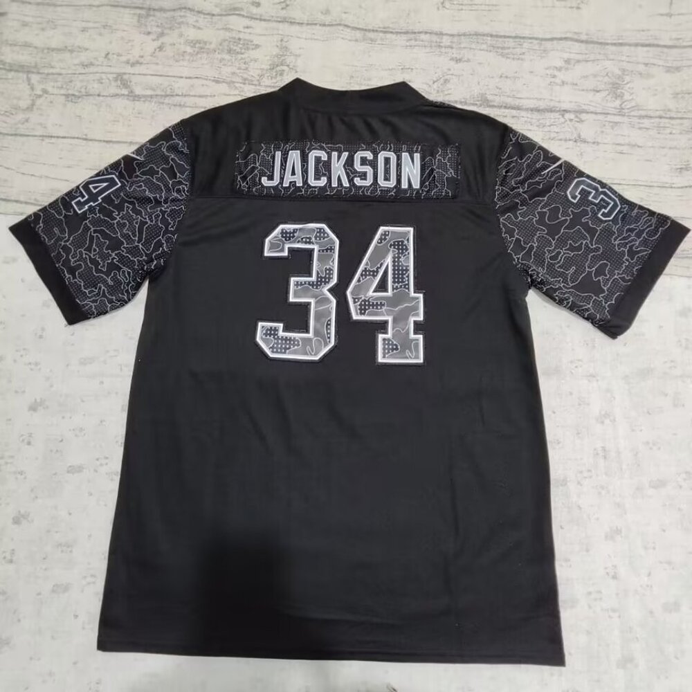 NFL Las Vegas Raiders #34 Jackson Black Jersey - Picture 4 of 9